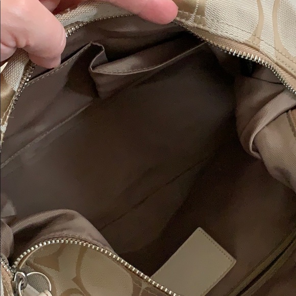 Coach | signature stripe monogram hobo bag - Picture 11 of 16